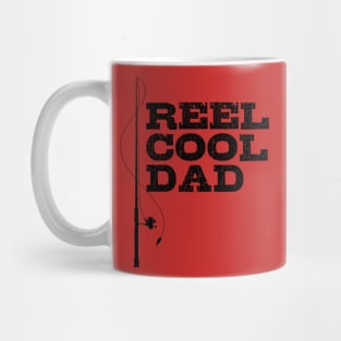 Mens Reel Great Dad T Shirt Funny Fathers Day Fishing Tee Gift for Fisherman Mug